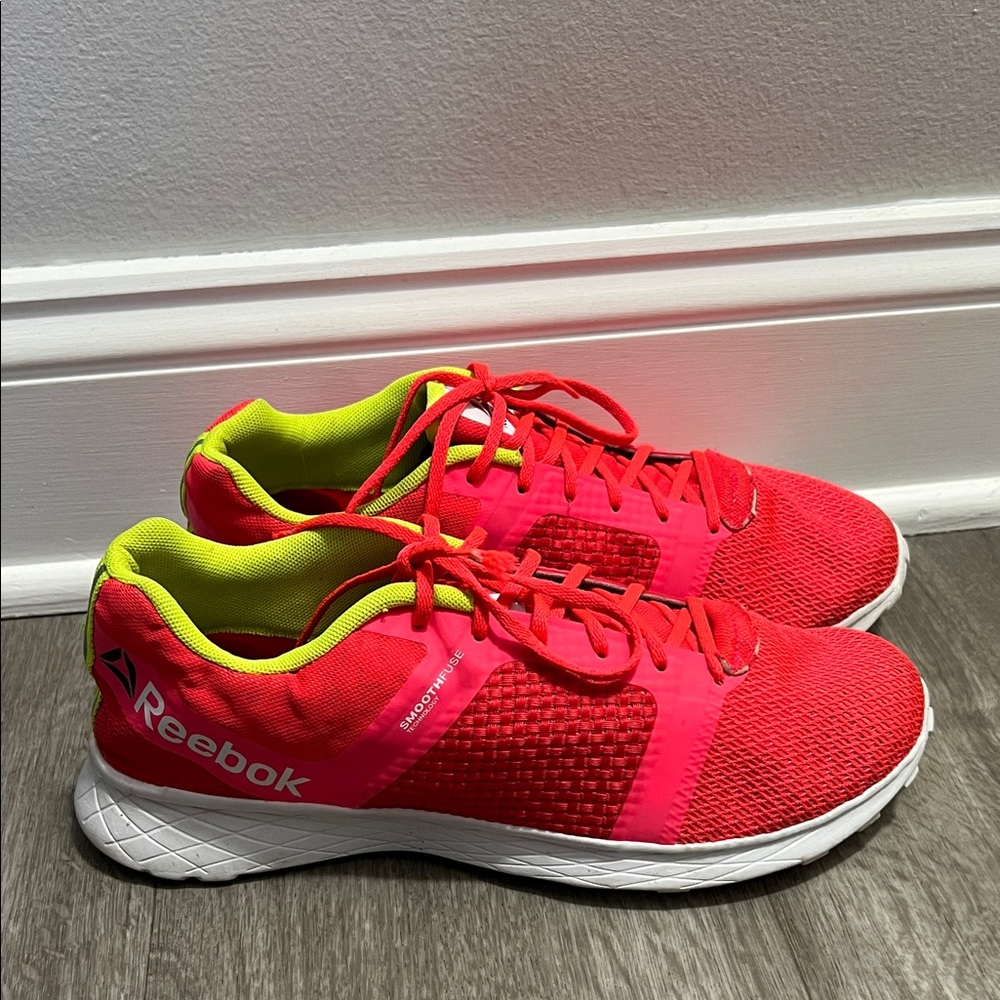 Reebok Neon melon and Lime Green Sneakers
